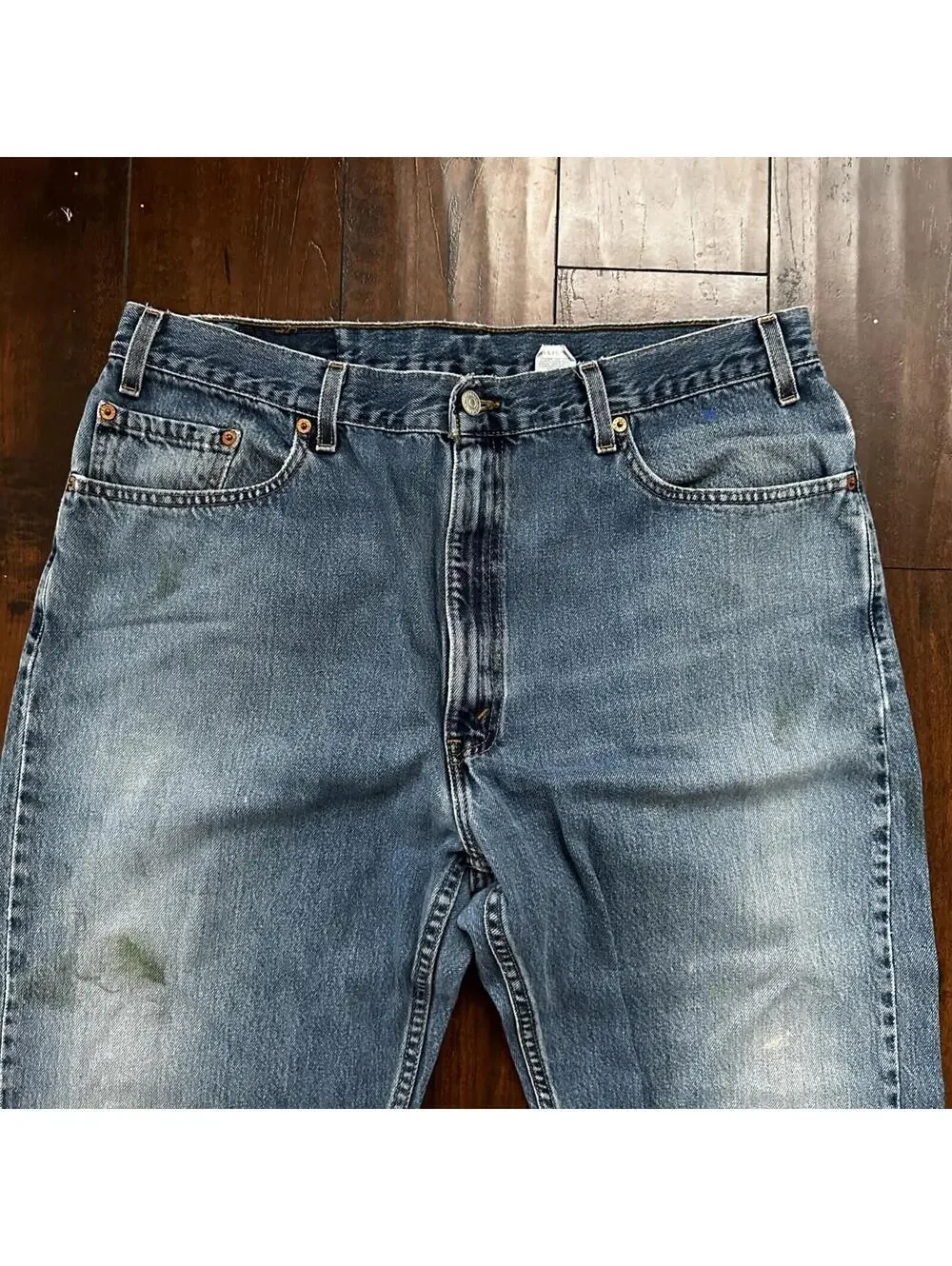 Levis 505 Vintage 90s Straight Leg XX USA Jeans 40x30 Med Wash Act 36x29